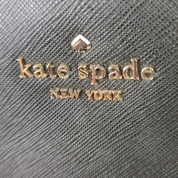 Kate Spade Black Leather Rae Medium Satchel With Crossbody Strap, NWOT - Picture 4 of 11